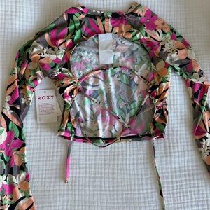 Roxy Women's Floral Swim Surf Suit Top